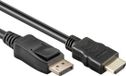 Goobay DisplayPort naar HDMI kabel - DP 2.0 / HDMI 2.1 (8K 60Hz + HDR) / zwart - 1 meter