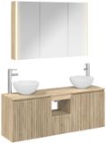 vidaXL Badkamerkast - set - 4 - st - Sonoma Eiken