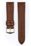 Hirsch Hirsh Horlogeband Rainbow Goudbruin - Leer - 20mm