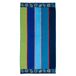 Superior 100% katoenen luxe strandhanddoeken - extra grote strandhanddoek, zwemhanddoek, zeeschelpstreep (86,4 x 162,6 cm)