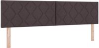 vidaXL Hoofdbord Stof Donkerbruin 180 cm