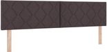 vidaXL Hoofdbord Stof Donkerbruin 180 cm