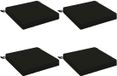 vidaXL - 4-Piece - Zitkussens - SOEST - 4 - st - 100% - Polyester - Zwart