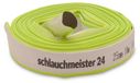 Brandslang platte slang bouwslang - 25 mm - 10 m - 10 bar - Blanc avec vert