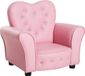 Homcom Banc pour enfants siège enfant en forme de cœur banquette de princesse pour chambre d'enfant 310-025