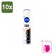 NIVEA 10 x Black & White Ultimate Impact Deodorantspray - 150 ml - Voordeelverpakking - 10 stuks