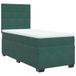 VidaXL Boxspringbed met matras, donkergroen, 120x200 cm, fluweel