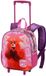 Karactermania Disney Turning Red Yaay Kleine 3D Rugzak met Wielen Trolley Reistas Roze