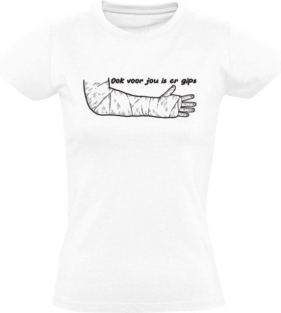 Sol's Gips T-shirt Dames Wit 4XL - Katoen