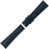 Morellato PMX062TRADITION18 Horlogeband - 18mm Blauw Leer Unisex