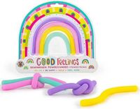 Trendhaus Intro International BV Regenboog Stretch Touwen Fidget 4-delig