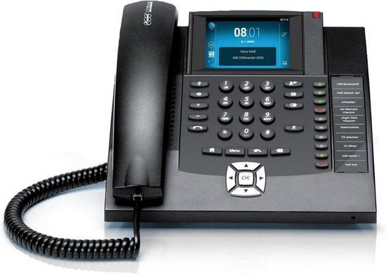 Auerswald COMfortel 1400 Analoge telefoon Zwart Nummerherkenning