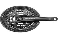 Shimano - Crankstel - Trekking T521 10-Sp - 175 mm - 48-36-26 - Zwart