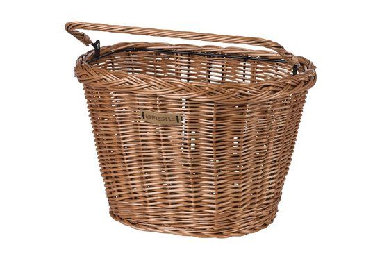 Basil Bremen Wicker Front Bicycle Basket - Rattan - Brown
