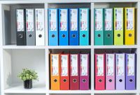 Exacompta Prem'Touch Ordner met Hefboom - 80mm Rug - A4 Maxi - Polypropyleen - Geassorteerd - 10 Stuks