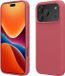 kwmobile telefoonhoesje geschikt voor Apple iPhone 18 Pro / iPhone 17 Pro - Hoesje met siliconen coating - Smartphone case in donkerroze