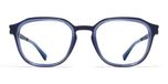 Mykita Hawi Lunettes de vue unisexe bleu géométrique 49mm