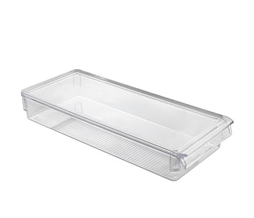 Metaltex koelkast organizer met deksel - transparant medium formaat