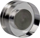 Magnetoplan Design Magneten acryl, 4 stuks, premium magneten van transparant acrylglas, rond, ook voor glasborden