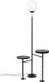 Zuiver Orion Vloerlamp/ Staande lamp met bijzettafel - Zwart