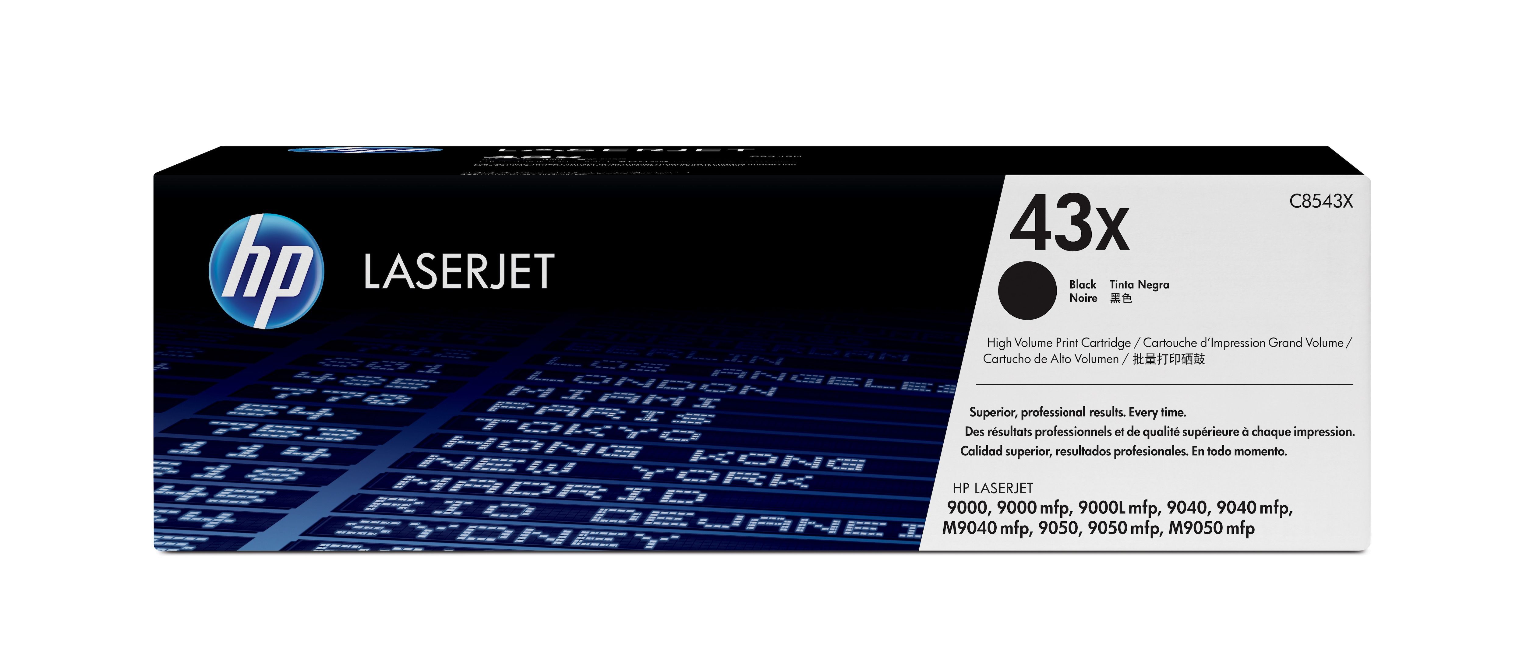 HP 43X High Capacity Black Toner Cartridge - Original