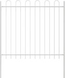 vidaXL Tuinhek WOERDEN, 3 stuks, 5,1 x 0,6 m, gepoedercoat staal, grijs