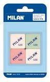 Milan Blase 4 gummetjes broodtrommel 430, diverse kleuren