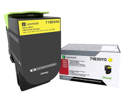 Lexmark 71B0040 toner cartridge geel