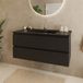 Lomazoo Marenza meuble de salle de bain mat noir 100 cm