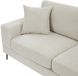 Vente-unique Tweezitsbank van beige getextureerde stof JAMOLO
