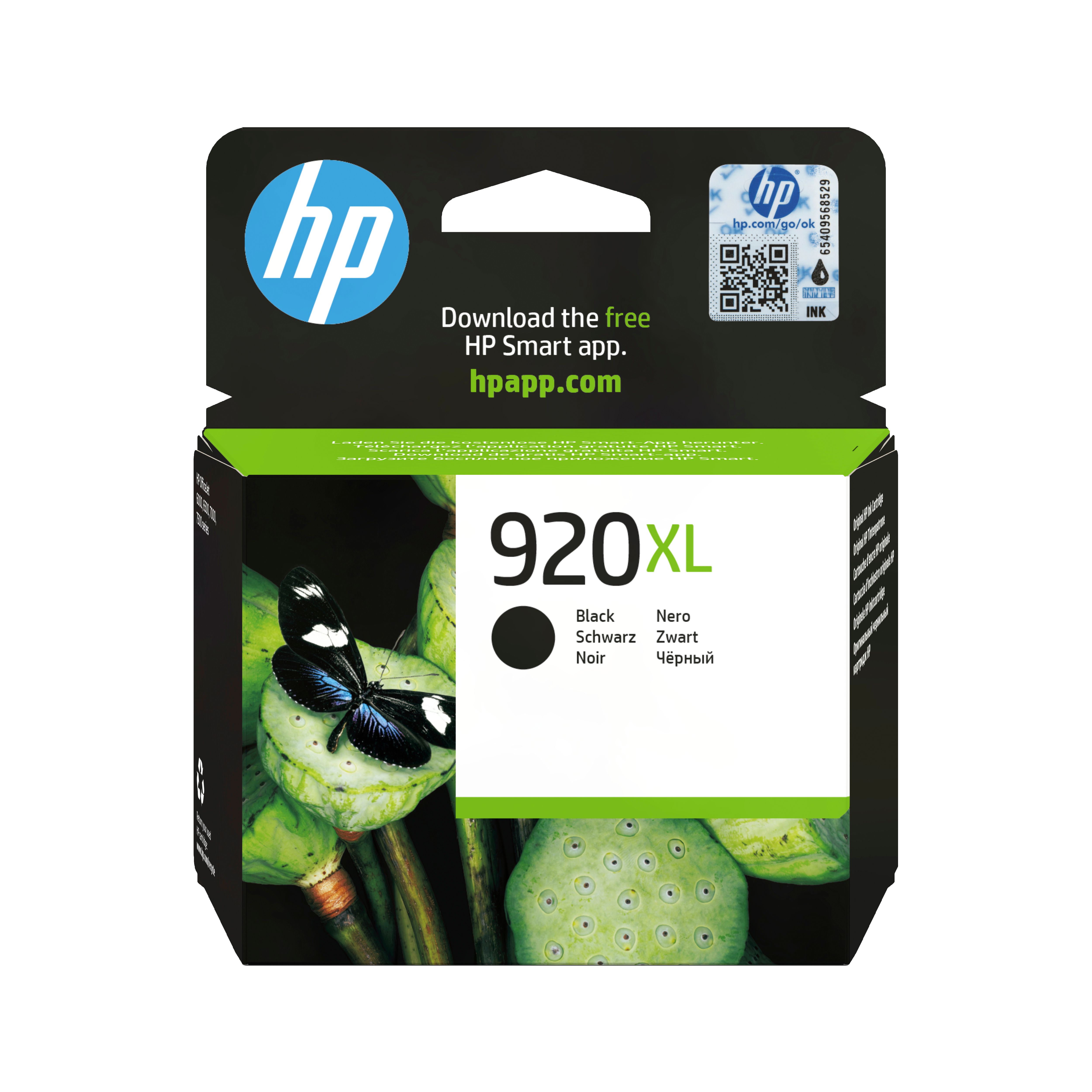HP 920XL Zwarte inktcartridge - Origineel - 1200 pagina's - CD975AE