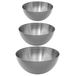 Secret de Gourmet bols de service - Set 8x pièces - Inox - D24/D19/D13 cm - gris argenté