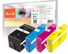 Peach PI300-864 Cartouche d'encre Multipack (Noir, Cyan, Magenta, Jaune) - Haut rendement (XL)