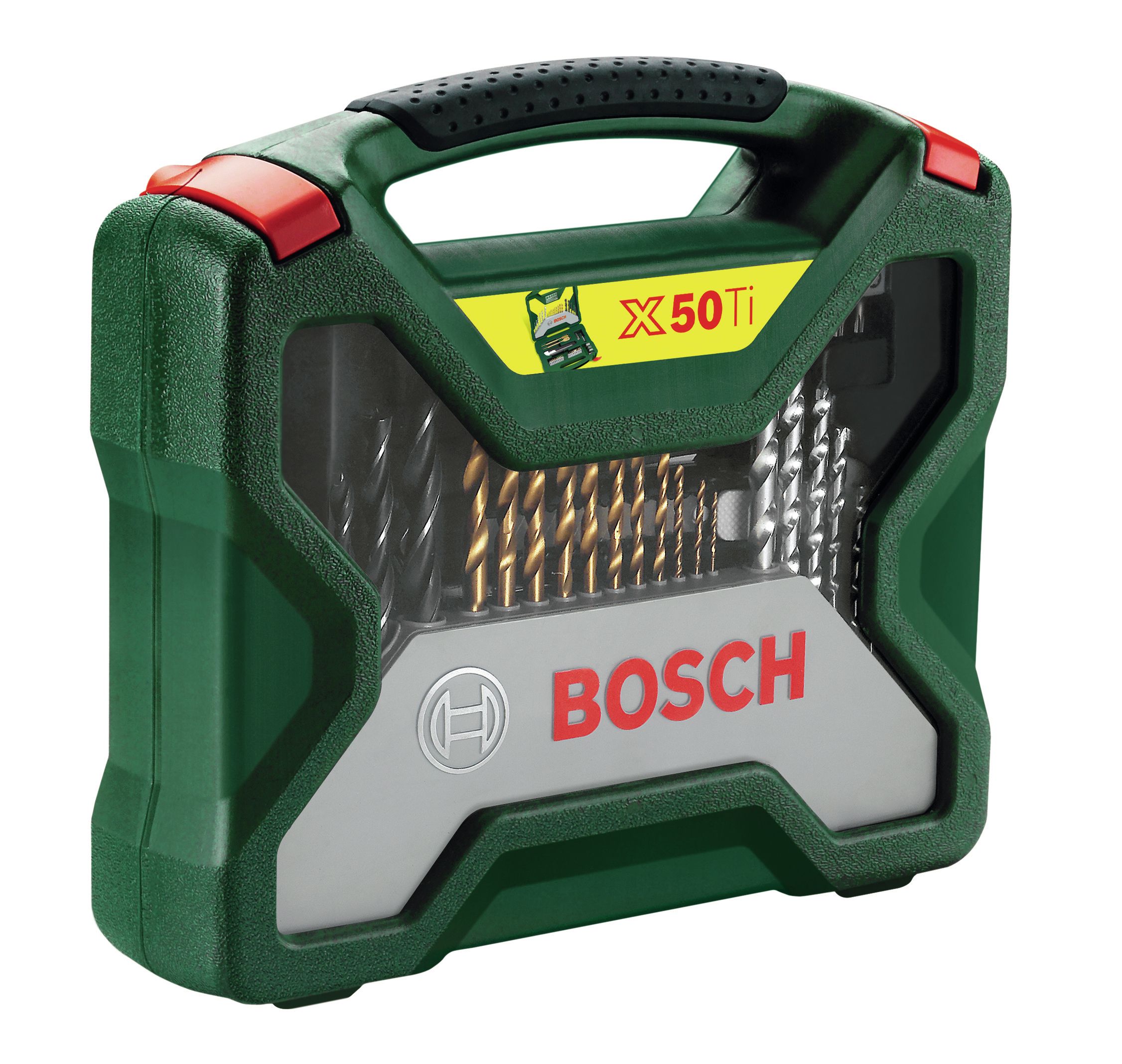 Bosch X-Line 50-delige Titanium Plus Serie Borenset - Geschikt voor Hout, Metaal en Steen