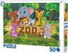 Puzzle d'animaux : Impression d'animaux amusante pour enfants, zoo, 50 pièces