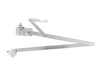 Roto Originele trapstangen knikhendel compleet rechts zilver Quadro/Cadet 3 norm