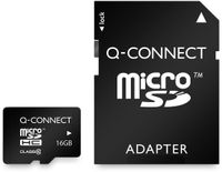 Q-CONNECT microSD geheugenkaart, met SD-adaptor, 16 GB
