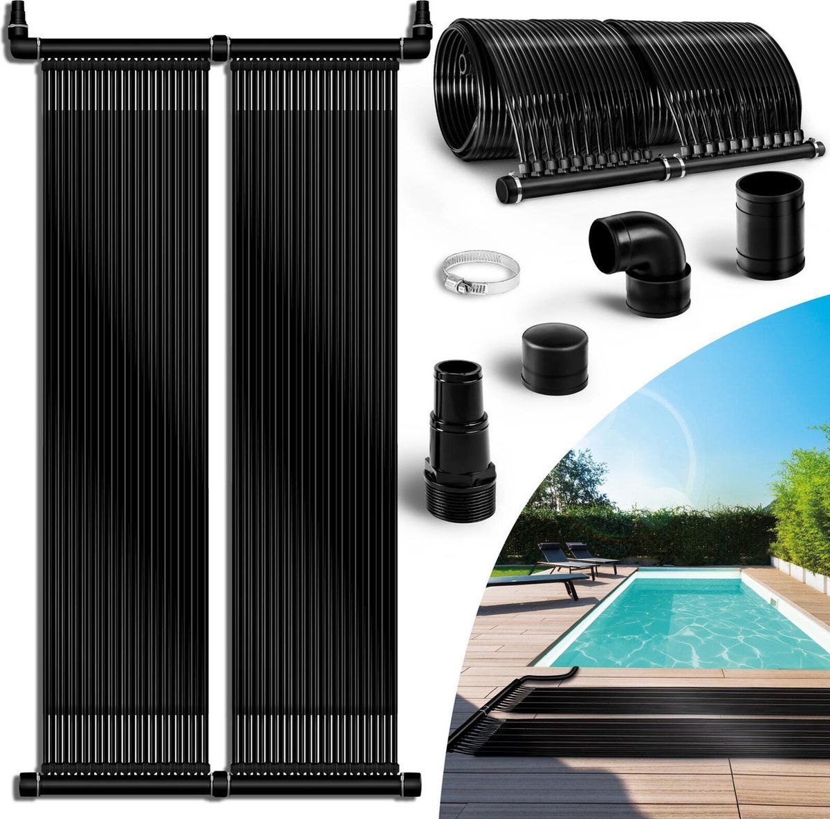 Tillvex - zwembadverwarming - zonneverwarming zwembad - zonnecollector - zonnemat - 76 x 300 cm