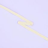 Craftelier - Plat, elastisch rubber voor knutselwerk en scrapbooking, gemaakt van latex en omwikkeld met polyestergaren | breedte 0,5 cm en lengte 2 m - pastelgeel