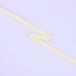 Craftelier - Plat, elastisch rubber voor knutselwerk en scrapbooking, gemaakt van latex en omwikkeld met polyestergaren | breedte 0,5 cm en lengte 2 m - pastelgeel