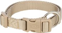 Trixie Premium Hondenhalsband Zand Taupe Nylon Klikhalsband 15-25 cm