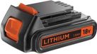 BLACK+DECKER Accu 18V, 1,5Ah, BL1518-XJ, B+D Power Connect, lithium, zwart, oranje