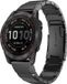 By Qubix - Stainless steel schakelband - Zwart - 20mm Quickfit - Geschikt voor Garmin Fenix 7s/6s/5s / Instinct 2s / Epix Pro Gen 2 (42mm)