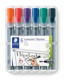 STAEDTLER Lumocolor 356 Flipchartstiften – 6 kleuren, 2,0 mm