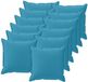 vidaXL Taie d'oreiller 12 pièces Bleu clair 50 x 50 cm Polyester
