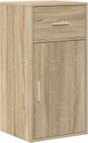 vidaXL Dressoir met lade, Sonoma eiken, 38 x 34 x 75 cm