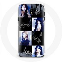 Maniacase Etui voor Samsung Galaxy J3 2017 Blackpink Handtekening Foto Jennie Jisoo Lisa Rose