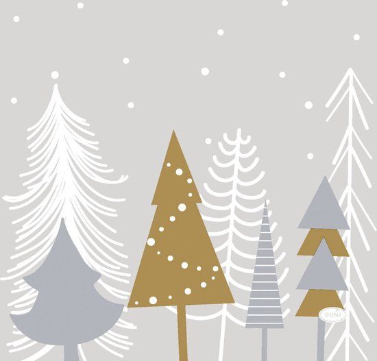 Duni - Servetten - Vierkant - Kerst - Papier - 20 stuks