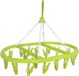 Merkloos Droogcarrousel/droogmolen groen met 20 knijpers 41 x 32 cm