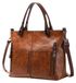 Colexy Sac bandoulière pour femme et homme, imperméable, en similicuir, grand sac à main, sac bandoulière, sac moderne, sac à main pour femme, sac fourre-tout léger avec bandoulière amovible